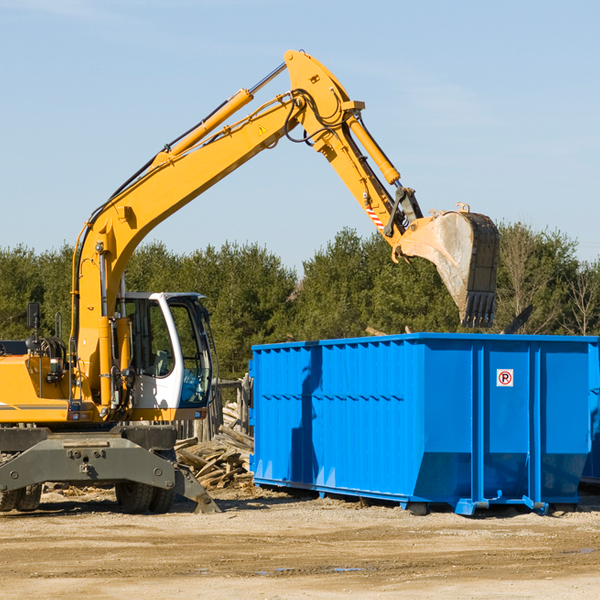 what are the rental fees for a residential dumpster in Campti